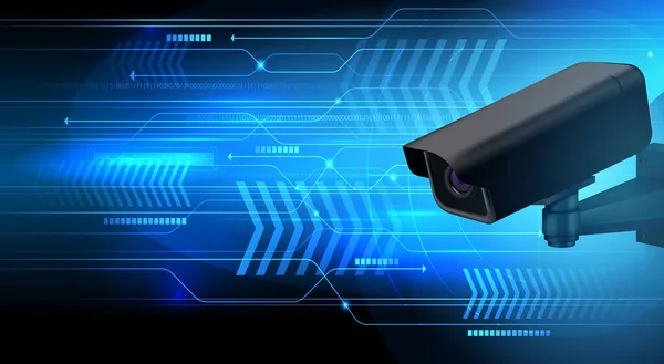 Video Surveillance Stream Samenstelling — Stockvector