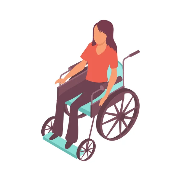Транспортний склад інвалідів — стоковий вектор