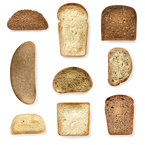 不同的面包套 — 图库矢量图片