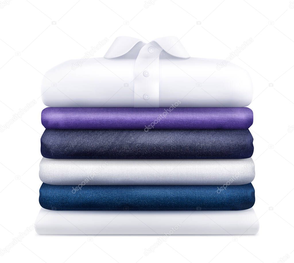 Clothes Stack Realistic Image 