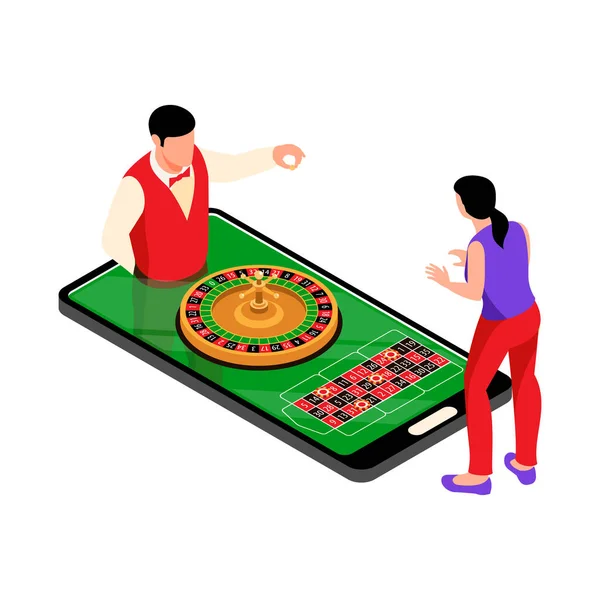 Виртуальное казино — стоковый вектор