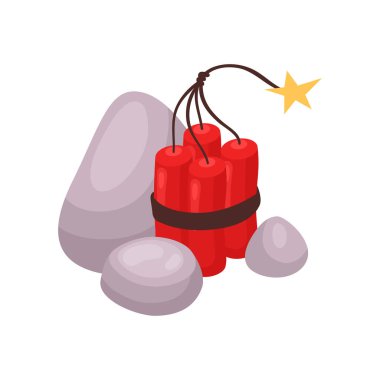 Madencilik Rush Vektör İllüstrasyonu