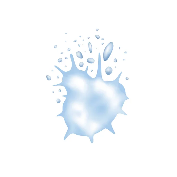 Snow Exploding Vector Ilustração — Vetor de Stock