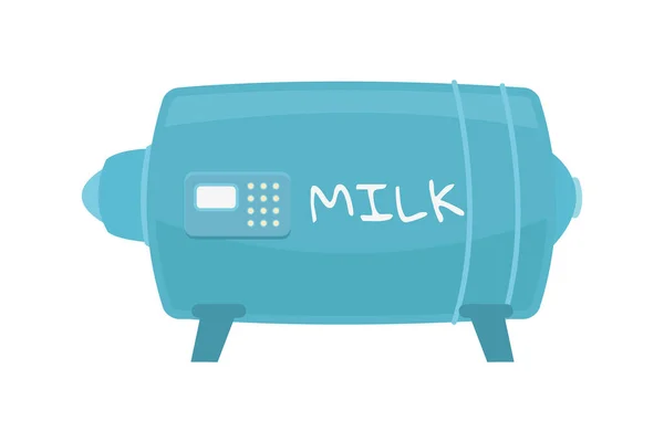 Production Milk Tank Composition — Stock Vector