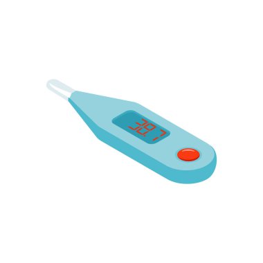 Elektronik Termometre Isometric bileşimi