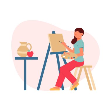 Düz Boyama Bileşimi