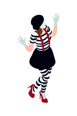 Isometric Masquarade Clipart