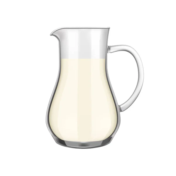 Milk Realistic Icon — Stock Vector