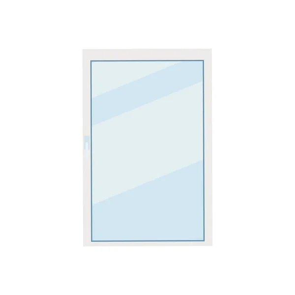 Illustrazione finestra di plastica — Vettoriale Stock