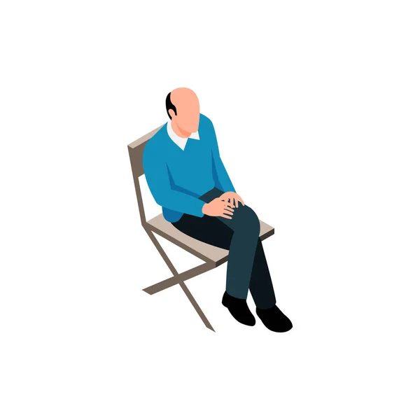 Illustration de chaise pliée — Image vectorielle