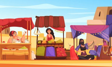 Doğu Çarşısı Çizgi Filmi Arkaplanı