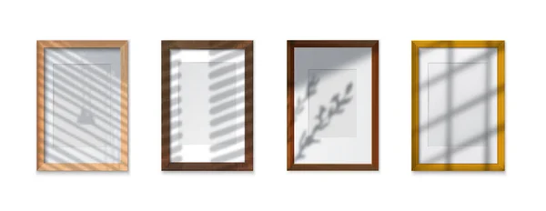 Schaduwglas Frames Set — Stockvector