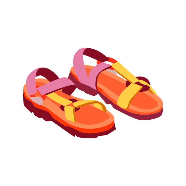 Fashion Sandals Vector Illustration — Stock Vector