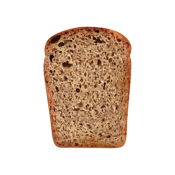 Frische Schwarzbrot-Komposition — Stockvektor