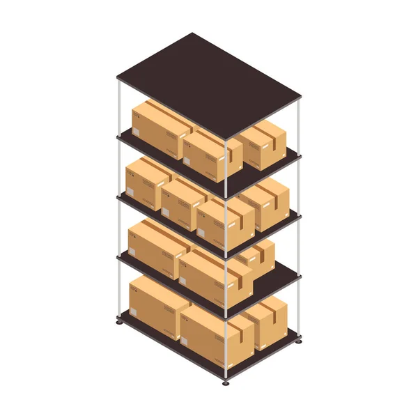 Warehouse Storage Illustration — Stock Vector