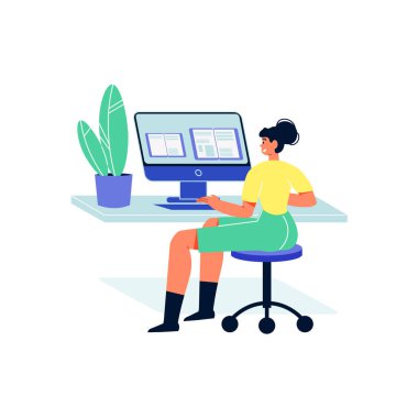 Uzak Eğitim Masaüstü Kompozisyonu