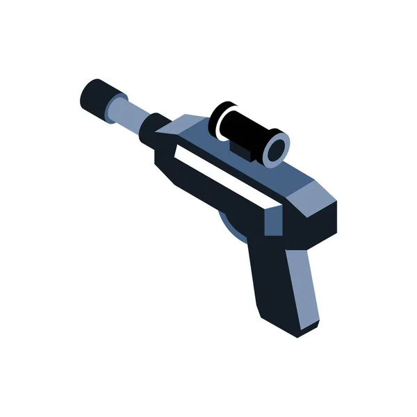 Ilustración de pistola de realidad aumentada — Vector de stock