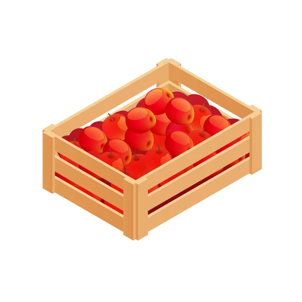 Ilustração da colheita da maçã — Vetor de Stock