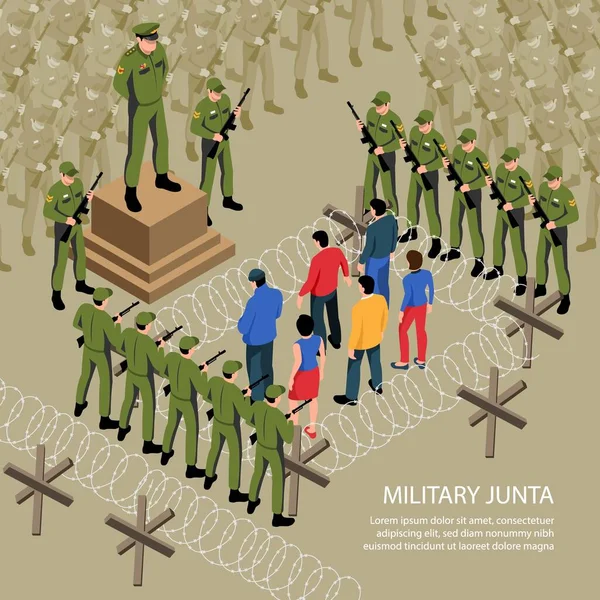 Военная хунта — стоковый вектор