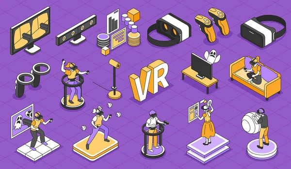 Composição da Realidade Virtual —  Vetores de Stock