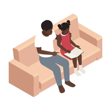 Ev Eğitimi Vektör İllüstrasyonu