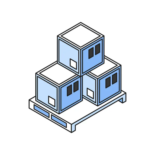 Illustration de parcelle isométrique — Image vectorielle