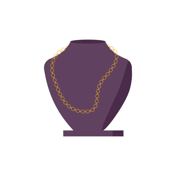 Ketting platte illustratie — Stockvector