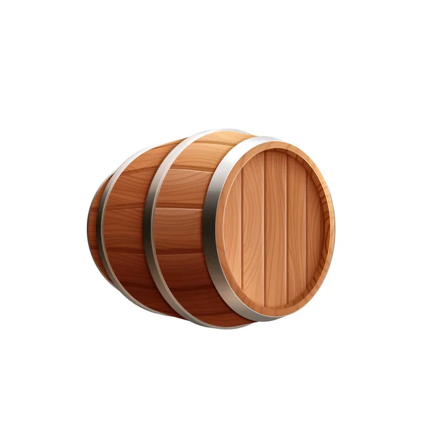 Barrel Beer Keg构图 — 图库矢量图片