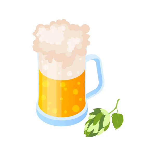 Cerveza Vector Ilustración — Vector de stock