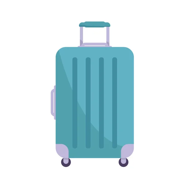 Trolley Bag Flat Illustration — Stock Vector