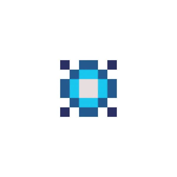 Ilustração de pixel plano — Vetor de Stock