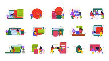 İş Alanı Alıcı Simgeleri