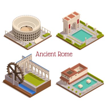 Antik Roma Isometric Set