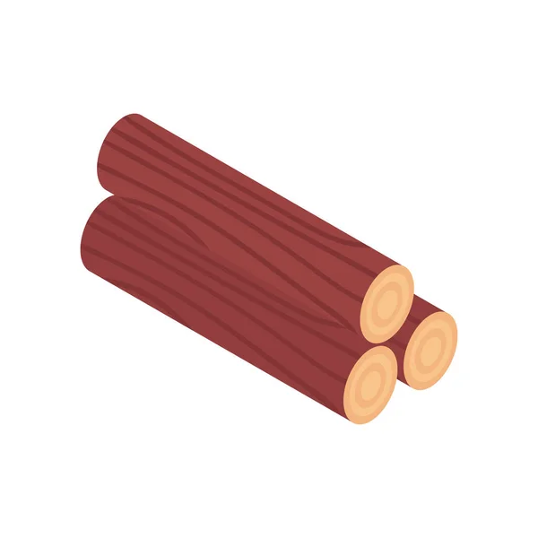Composición de madera dividida — Vector de stock