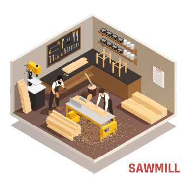 Sawmill Isometric bileşimi
