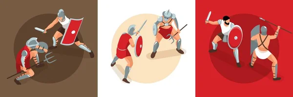 古代角斗士设计概念 — 图库矢量图片