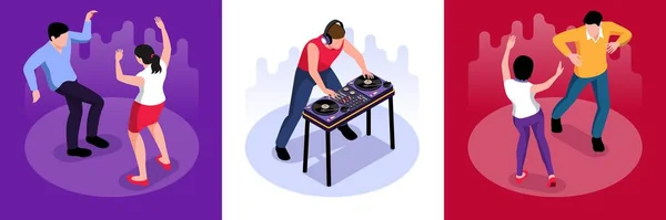 DJ Dance Concepto de Diseño — Archivo Imágenes Vectoriales