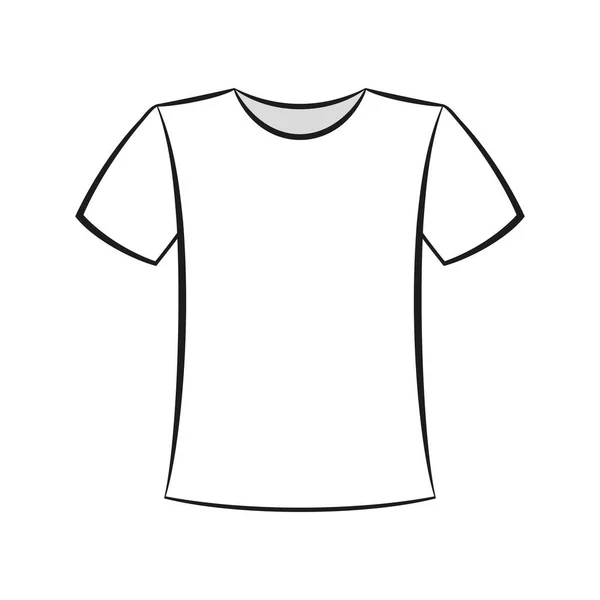 T-Shirt Flache Illustration — Stockvektor