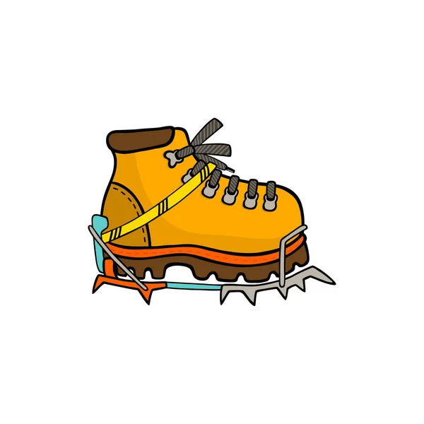 Mountain Boots Illustration — Stock Vector