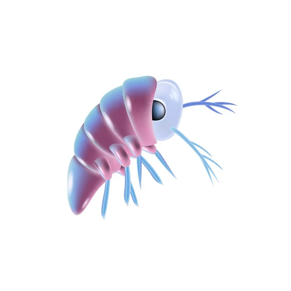 Icône réaliste plancton — Image vectorielle