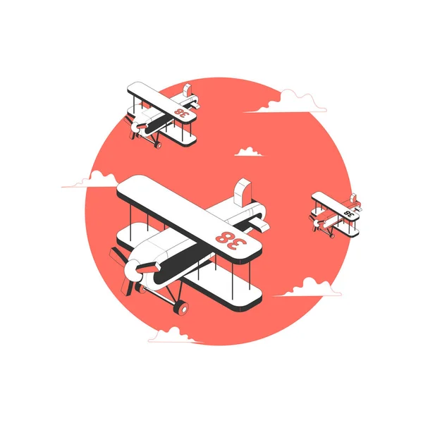 Icono del deporte aéreo — Vector de stock
