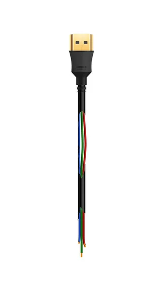 Realistický USB kabel — Stockový vektor