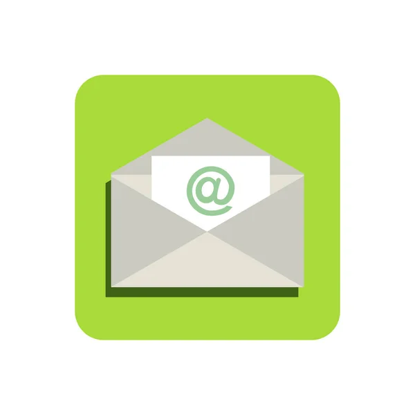 Mail Flat Icon — Stock Vector