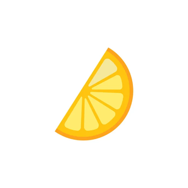 Icono de rodaja de limón — Vector de stock