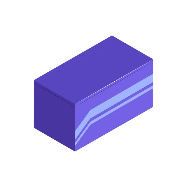 Isometric Box Icon — Stock Vector