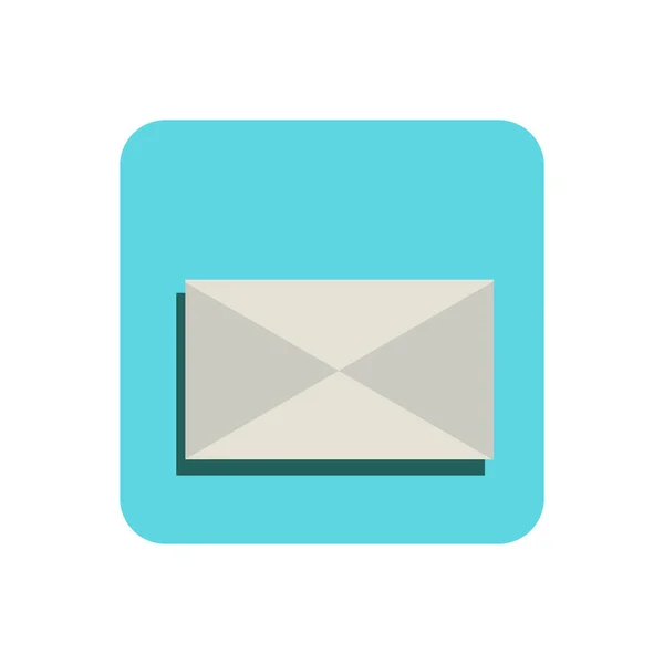 Mitteilung Flat Icon — Stockvektor