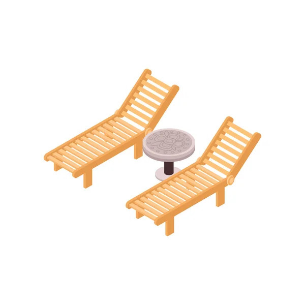 Illustration de meubles de jardin — Image vectorielle