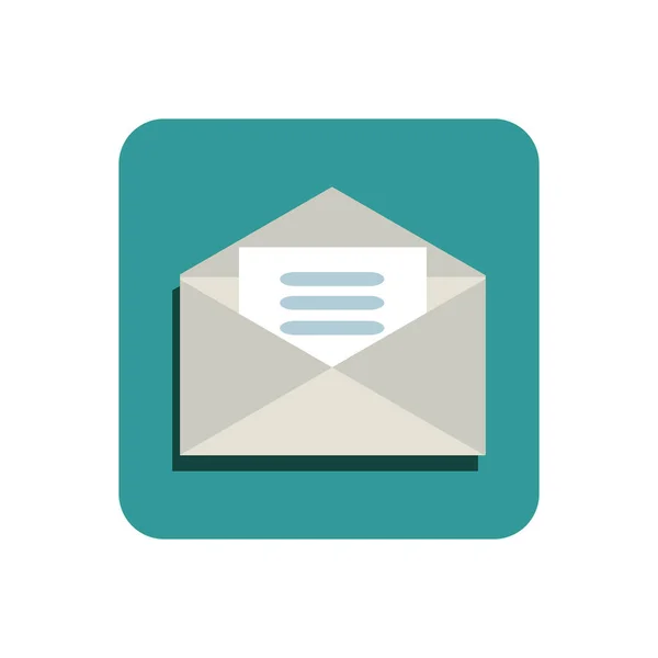 Ícone de mensagem de email — Vetor de Stock