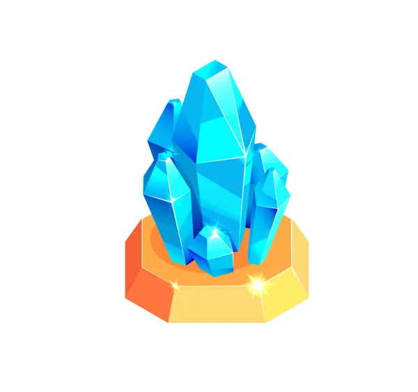 Icono de piedra de cristal — Archivo Imágenes Vectoriales