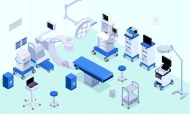 Operasyon Odası Isometric İçişleri